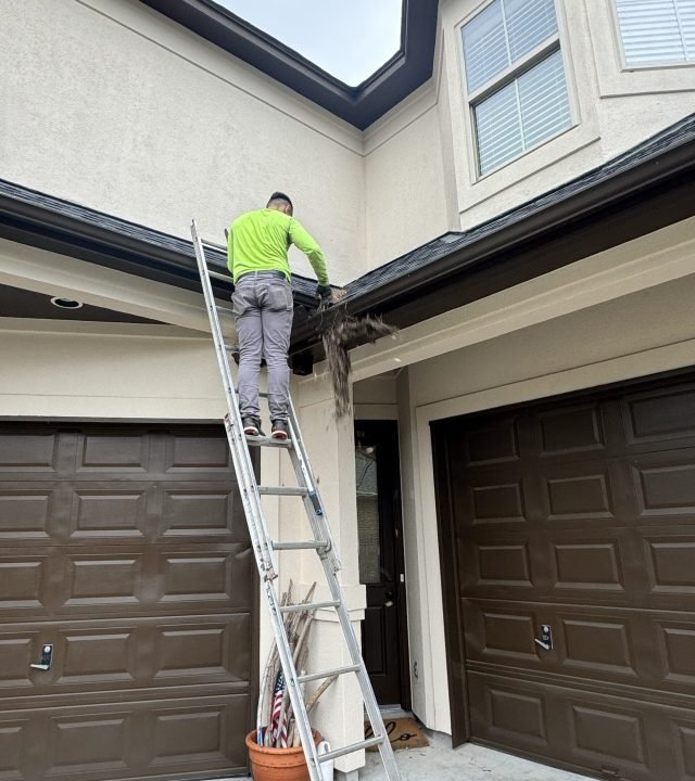 Professional Gutter Cleaning in Magnolia, TX for homes with clean and debris-free gutters