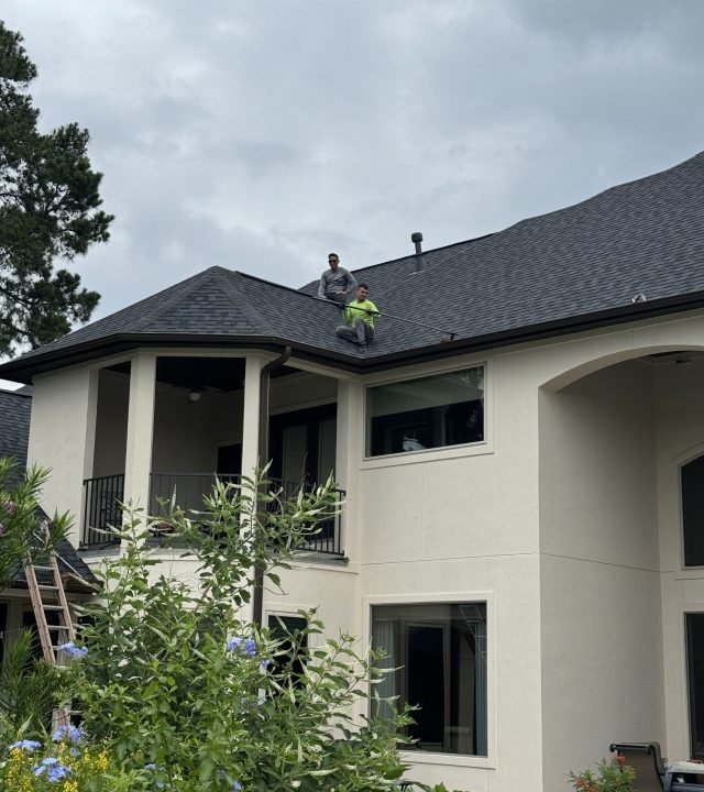 Professional Gutter Cleaning in Richmond, TX for homes with clean and debris-free gutters