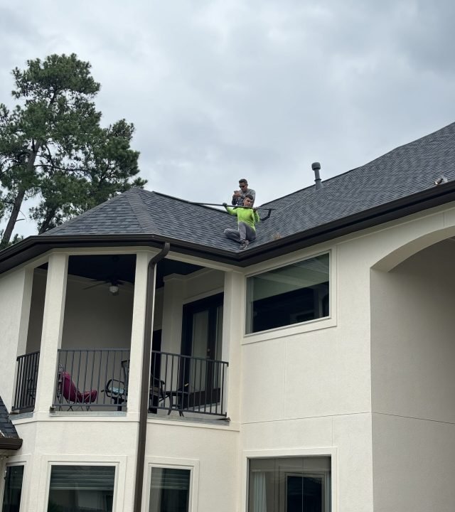 Professional Gutter Cleaning in Spring, TX for homes with clean and debris-free gutters