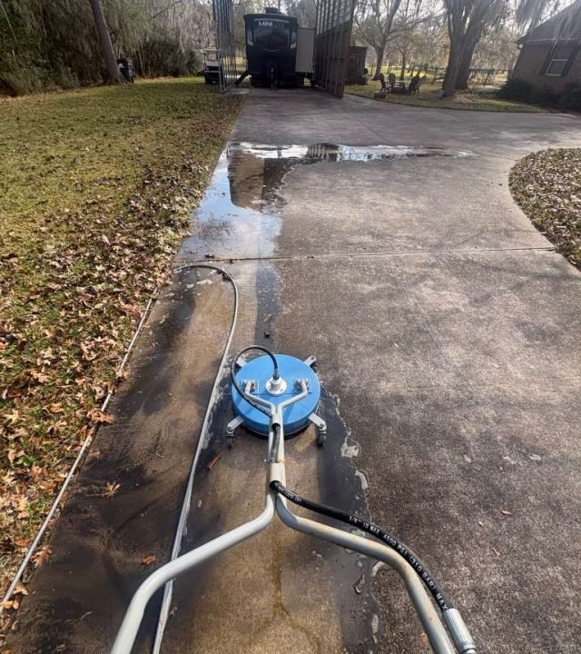 Professional Power Washing in Cypress, TX for clean driveways and exterior surfaces