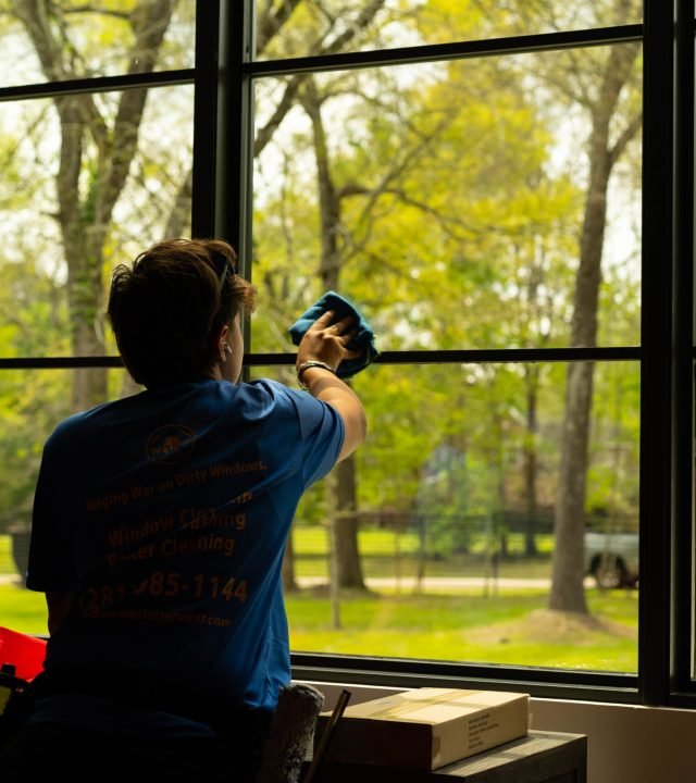 Professional Window Cleaning Service in Conroe, TX for homes with spotless and crystal-clear windows