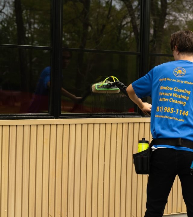 Professional window cleaning services in Woodlands, TX by Window Warriors